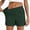 Dark Green, variant on iHPH7 Women's Stretch Waist Shorts Summer Casual Lightweight Solid Color Shorts Elastic Waist Comfy Relaxed Fit Lounge Shorts with Pockets for Vacation Travel Everyday Wear Dark Green L