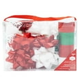 thumbnail image 1 of Holiday Time Kit de nœuds cadeaux et rubans frisés  - Rouge Blanc Vert, 1 of 3