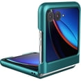 thumbnail image 4 of Case for Motorola Razr Plus 2023 (Razr+ 2023) with External Screen Protector Thin Hard PC Cover Phone Case for Moto Razr+ 2023 - Green+Glass, 4 of 13