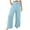Light Blue, variant on Ltctricy Women's Cotton Linen Pants High Waisted Drawstring Wide Leg Lounge Pants Casual Palazzo Trousers with Pockets