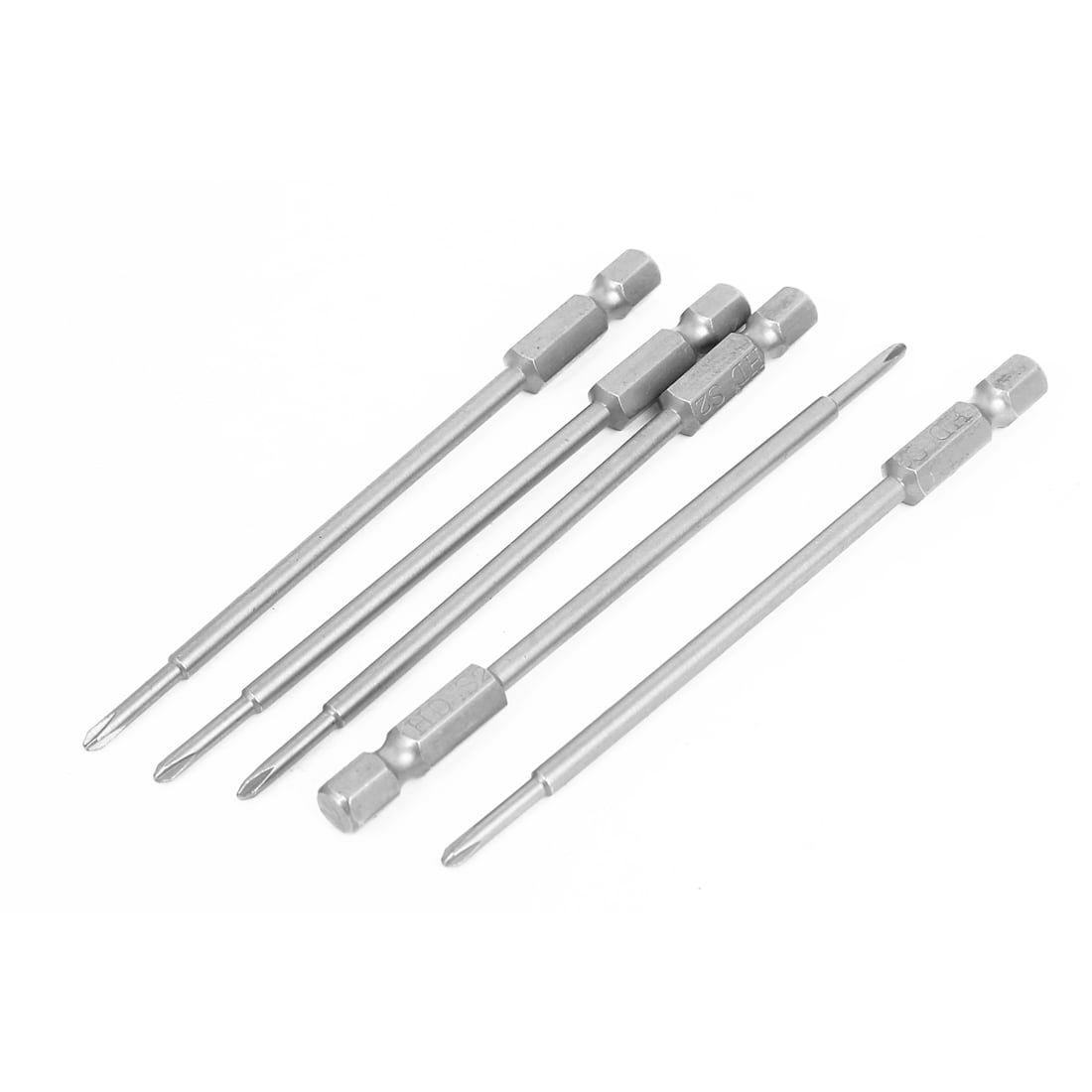 100mm Long PH0 2.0mm Phillips Head Screwdriver Bits 5pcs