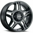 thumbnail image 2 of 20" Black With Diamond Cut Accents Armageddon 153 Wheel by Ultra Wheel 153-2905BK+01 Fits select: 2015-2019,2021 JEEP WRANGLER UNLIMITED, 2 of 2