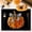 Placemat, variant on Cififendec Halloween Pumpkin Placemat, 17.72"×11.81", Heat Resistant Non Slip Table Mats for Brunch Table Setting, Bistro Table Styling, Harvest Dinner Table Layout