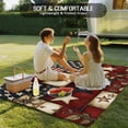 thumbnail image 4 of American Flag Outdoor Rug 5x7 Ft - Reversible Patio Rug Outdoor Camping Rugs, Texas Star Farmhouse Sunflowers Blue Red Washable Indoor Outdoor Area Rugs, Non-Slip Outdoor Carpet Runner for Deck/Porch, 4 of 8