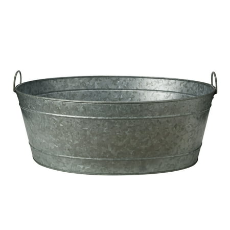 Towle Living Galvanized Oval Beverage Tub