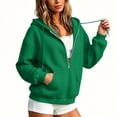 thumbnail image 3 of Chiccall Women's Quilted Texture Half Zip Hoodie Sweatshirt, Drawstring Hood Oversized Long Sleeve Loose Casual Pullover Jacket, 3 of 7