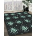 thumbnail image 3 of Ahgly Company Machine Washable Indoor Rectangle Transitional Green Area Rugs, 2' x 3', 3 of 7
