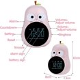 thumbnail image 4 of Kids Luminous Alarm Clock Cute Bulb Alarm Clock Creative Bedside Lamp Programmable Night Light Snooze Wake Up Alarm Clock for Girls Boys School Childr, 4 of 4