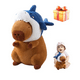 thumbnail image 1 of Xtellar Muñeca Peluche Capbara Con Tiburón En La Cabeza, 1 of 1
