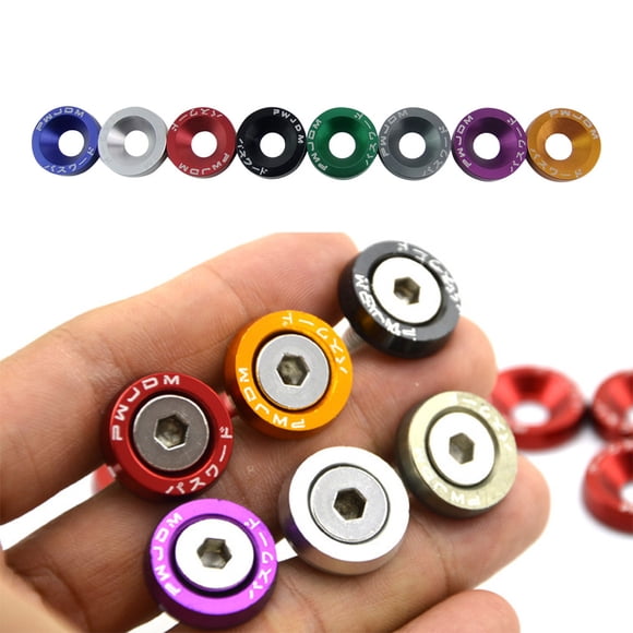 Ruiboury Sturdy And Durable Car Screw Bonnet Gaskets For Reliable Car Modifications Blue screw 1Set