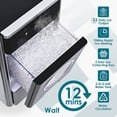 thumbnail image 5 of Euhomy 33lbs/24H Countertop Nugget Ice Maker, Soft Nugget Ice, 2 Ways Water Refill & Self-Cleaning Pebble Ice Maker, 5 of 9