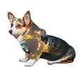 thumbnail image 7 of Salouo Flower Field Skull Pattern Small Dog Hoodie Sweatshirts Dog Clothes Coat Clothing Puppy Sweater Outfit Pullover Pet Winter Coat Sweater Outfit-Medium, 7 of 7