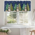 thumbnail image 4 of Merry Christmas Valances for Windows, 54 x 18in, Cute Xmas Tree Winter Snowflake Rod Pocket Kitchen Valance Curtain Light Filtering Window Treatments for Living Room Bedroom, 1 Panel, 4 of 7
