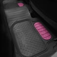 thumbnail image 3 of FH Group Climaproof Rubber Pink Car Floor Mats, Universal Fit 3pc Full Set with Air Freshener, 3 of 5