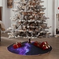 thumbnail image 4 of Fotbe Purple And Blue Nebula Pattern Christmas Tree Skirt, Tree Skirts Plush Christmas Decorations, Christmas Tree Skirts Xmas Decorations Holiday Party Decor-48", 4 of 6