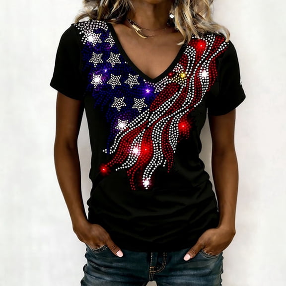 MAIHAN 250th Anniversary T-Shirt Women 4th Of July Shirt 250 Years Independence Tee Womens Summer Tops American Birthday Shirts Tops