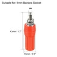 thumbnail image 2 of 2 Pairs Binding Post Terminal, M4 Thread Power Amplifier Speaker Connector Banana Plug Jack Socket 1.7-inch Length, 2 of 4