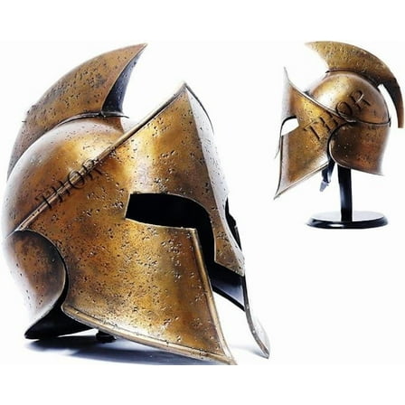 THOR INSTRUMENTS Medieval Antique Bronze Ancient Armor Knight 300 Movie Spartan Helmet Rustic Vintage Home Decor Gifts