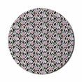 thumbnail image 1 of Botanical Mouse Pad for Computers, Blossoming Motif with Contemporary Doodle Effects Grunge Groovy Garden Art, Round Non-Slip Thick Rubber Modern Gaming Mousepad, 8" Round, Multicolor, by Ambesonne, 1 of 2