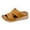 Brown, variant on Slippers for Women,Comfortable Slippers For Casual Outdoor Beach Use Stylish Open Toe Design Wedge Heels For Summer Outfits,Womens Slippers,Khaki,6.5