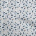 thumbnail image 1 of oneOone Georgette Viscose Medium Blue Fabric Cactus Sewing Craft Projects Fabric Prints By Yard 42 Inch Wide, 1 of 5