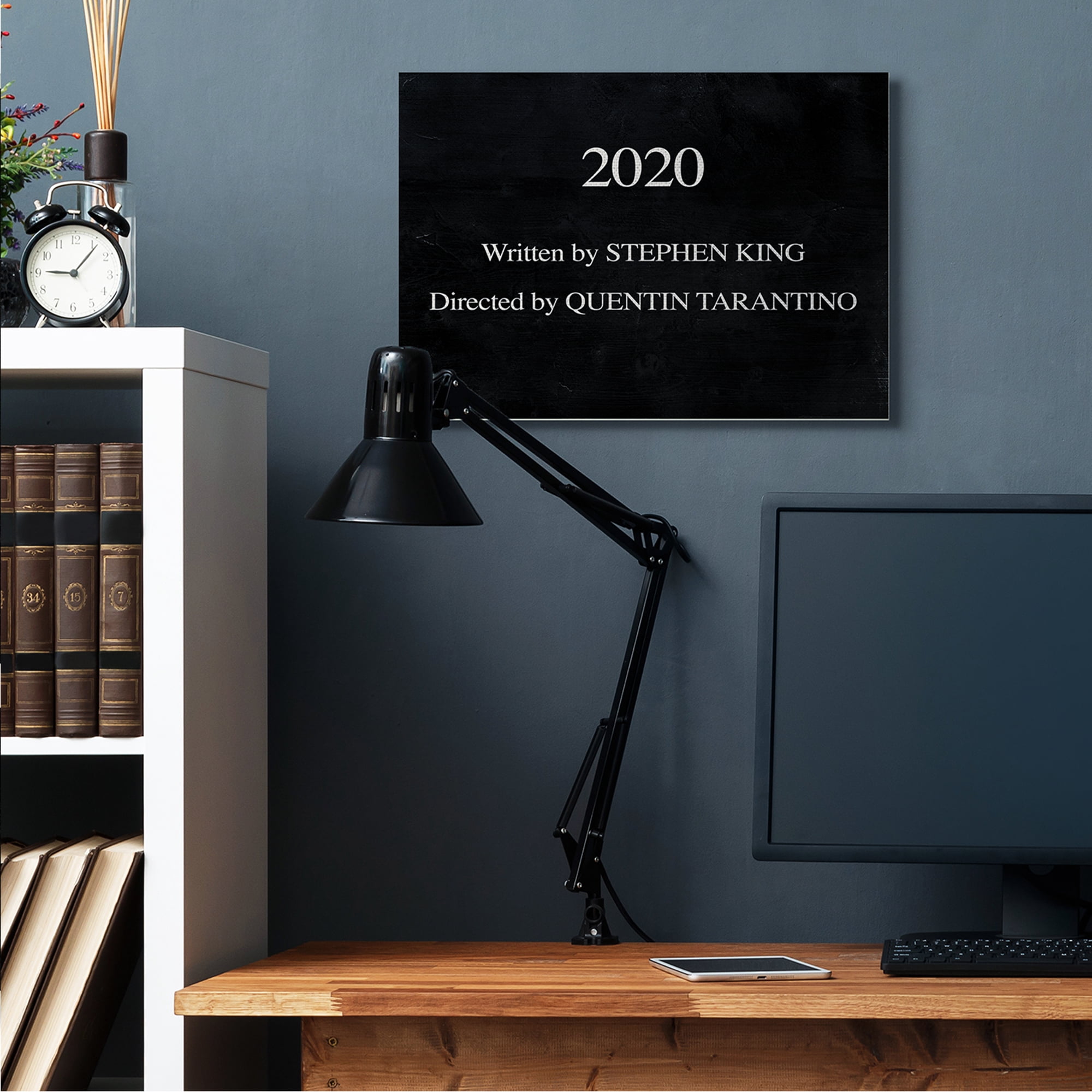 Stupell Industries 2020 By King and Taratino Phrase Movie Humor Pun Inspirational Painting Gallery Wrapped Canvas Art Print Wall Art, 24 x 30