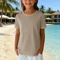 thumbnail image 4 of LIIPEE T Shirts For Boys Short Sleeve Crew Neck Fashion Color Block Ringer Tees Kids Casual Loose Cute Summer T Shirt,5-6 Years, 4 of 6