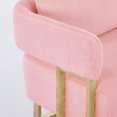 thumbnail image 3 of 51" Small Sofa Couch Comfy Modern Teddy Upholstered 2-Seater Love Seats for Apartment,Bedroom,Office,Pink, 3 of 8