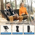 thumbnail image 3 of 360°Swivel Portable Folding Camping Chair - Swivel Lawn Chair 8 Seconds Quick Setup Compact Collapsible Folding  Lightweight Outdoor Backpack  for Camping, Travel, Hiking, Beach, Fishing-Easoger, 3 of 8
