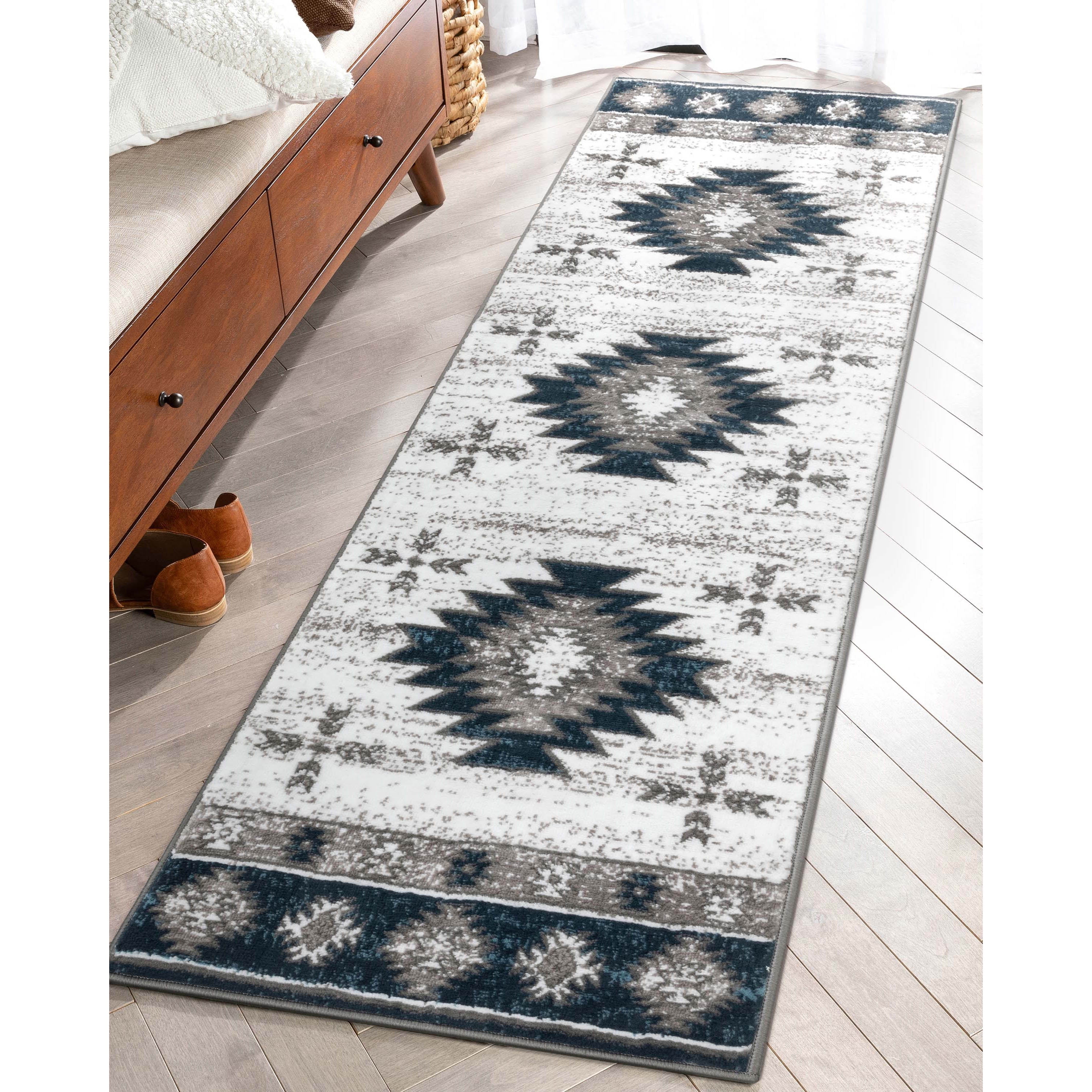 Well Woven Dulcet Rodrigo Moroccan Medallion Blue 2'3" x 7'3" Runner Rug