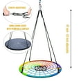 thumbnail image 2 of Royal Oak Giant 40" Spider Web Tree Swing, 600 lb Weight Capacity, Durable Steel Frame, Waterproof, Adjustable Ropes, Bonus (Rainbow), 2 of 4