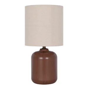 Mainstays 12.75 in Traditional Faux Wood Table Lamp, Oatmeal