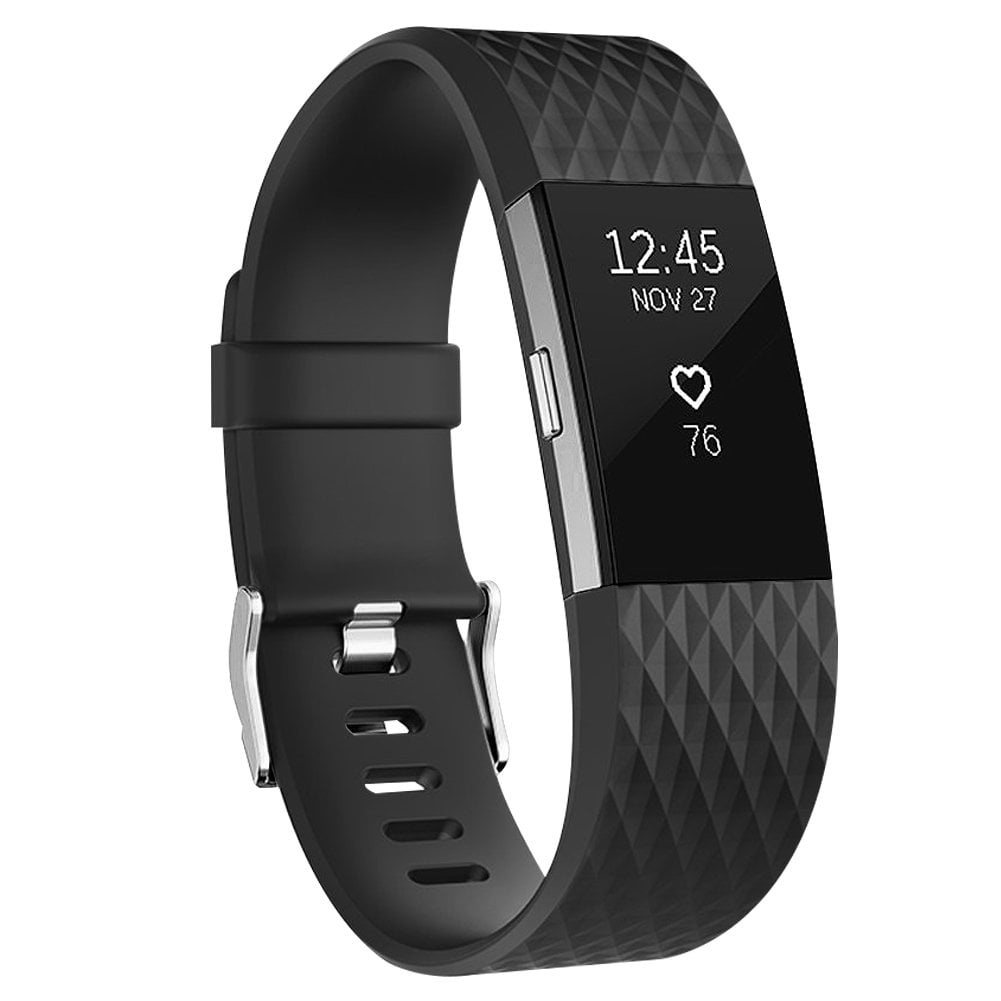 TreasureMax Compatible with Fitbit Charge 2 Bands for Women/Men,Silicone .. New 
