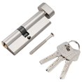 thumbnail image 1 of Door Hardware 80mm Security Copper Door Lock Cylinder Interior Bedroom Living Lock Handle Brass Key Locking, 1 of 5