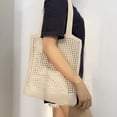thumbnail image 3 of CoCopeaunt Crochet Bags for Women Knitted Tote Bag Faircore Hobo Bag Aesthetic Fairy Grunge Tote Bag Hollow Shoulder Handbags, 3 of 6