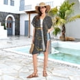 thumbnail image 6 of joogoo Women's Whales and Stars Beach Cover Up Kimono Swimsuit Summer Cardigan Swimwear L, 6 of 6