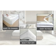 Zip On Fitted Sheet Queen Size(60X80) - Includes 1 Fitted Base + 2 Zip Sheet - Easy to Change, Won’t Pop Off Twin Sheet - Soft 600 TC Cotton Fitted Sheet- Upto 16” Deep Pocket Beige Color