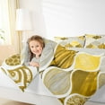 thumbnail image 4 of jejeloiu Chic Mermaid Pattern Bedding Comforter Set,Rustic Boho Geometric Twin Comforter Sets,Gold White Black Bedding Set For Teens,Breathable Home Decor Reversible,2pcs, 4 of 8