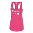 thumbnail image 2 of Wild Bobby, Mommy to Be Pregnancy Reveal Gift Parents to Be, Pop Culture, Women Racerback Tank Top, Raspberry, X-Large, 2 of 3