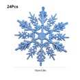 thumbnail image 3 of Copos de nieve brillantes de 10 cm, 24 piezas de copos de nieve de invierno, decoración de copos de nieve para niños y adultos, 3 of 6