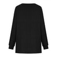 thumbnail image 6 of gakvbuo Fall Sweaters for Women Women Long Sleeve Henley Tops Pullover with Buttons Down Knitted Sweaters Fall Tunic Blouse Warm Pullover Sweater, 6 of 7