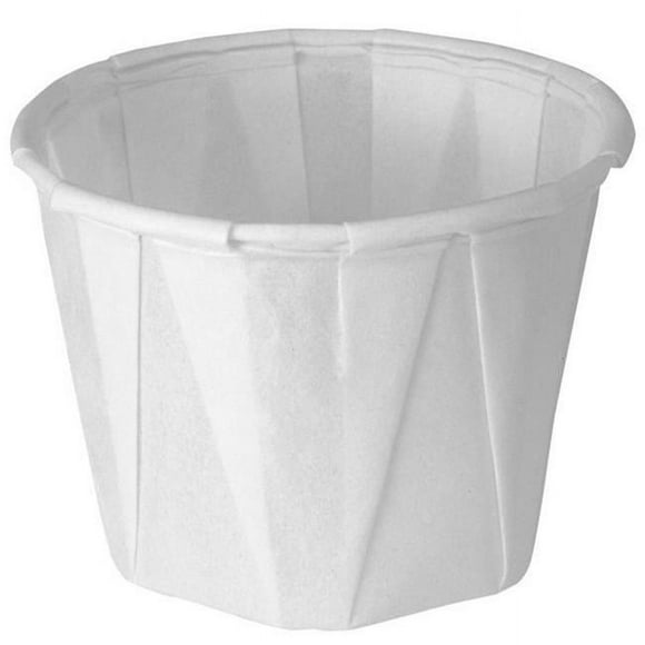 Genpak F200 PEC 2 oz Pleated Portion Cup, White