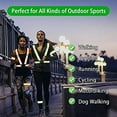 thumbnail image 4 of chalecos reflectantes de alta visibilidad | Ligero, ajustable | para correr, andar en bicicleta, trabajadores de la construcción, 4 of 5