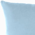 thumbnail image 5 of Jordan Manufacturing Sunbrella 16" x 16" Canvas Air Blue Solid Square Outdoor Throw Pillow, 5 of 10