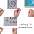thumbnail image 3 of AMERTEER Bead Design Board Bracelet Flocked Mats Necklace Beading Jewelry Organizer Tray -B, 3 of 7