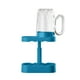 thumbnail image 2 of Estante para guardar vasos de cepillos de dientes y enjuague bucal | Organizador de plástico desmontable con drenaje | Portacepillos compacto para cepillos de dientes manuales y de batería | Para, 2 of 6