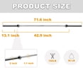 thumbnail image 2 of FlexWave Straight Olympic Barbell, Alloy Steel, 2-Inch Diameter, Silver Finish, 6FT, 2 of 6