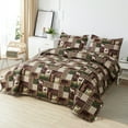 thumbnail image 5 of Jessy Home Bedding Cover Twin Size Microfiber Reversible Quilt Set Deer Bear 3 Piece Bed in a Bag Set, 5 of 8
