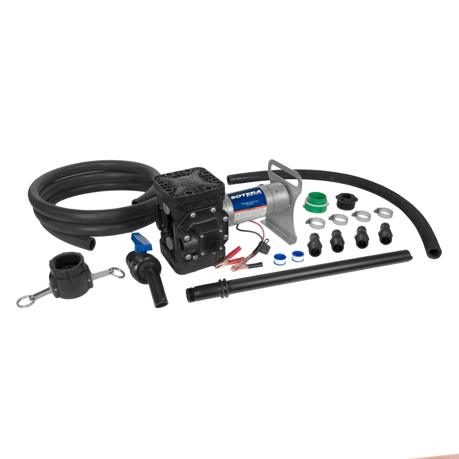 Sotera SS415BX731PG 12 Volt DC Double Diaphragm Chemical Water Transfer Pump Kit