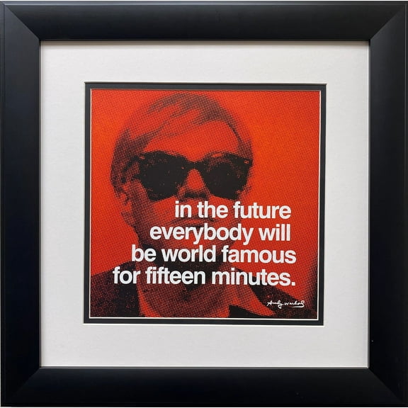 Andy Warhol " In the Future Everybody Will be World Famous..." Art Litho Generic
